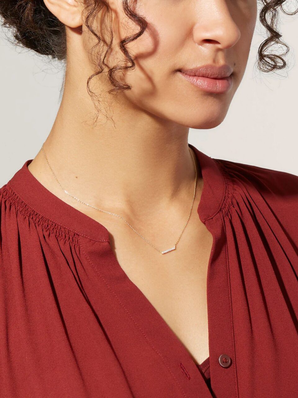 2 Ana Luisa Jewelry Necklaces Pendants Bar Necklace Ines Silver