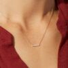 3 Ana Luisa Jewelry Necklaces Pendants Bar Necklace Ines Silver