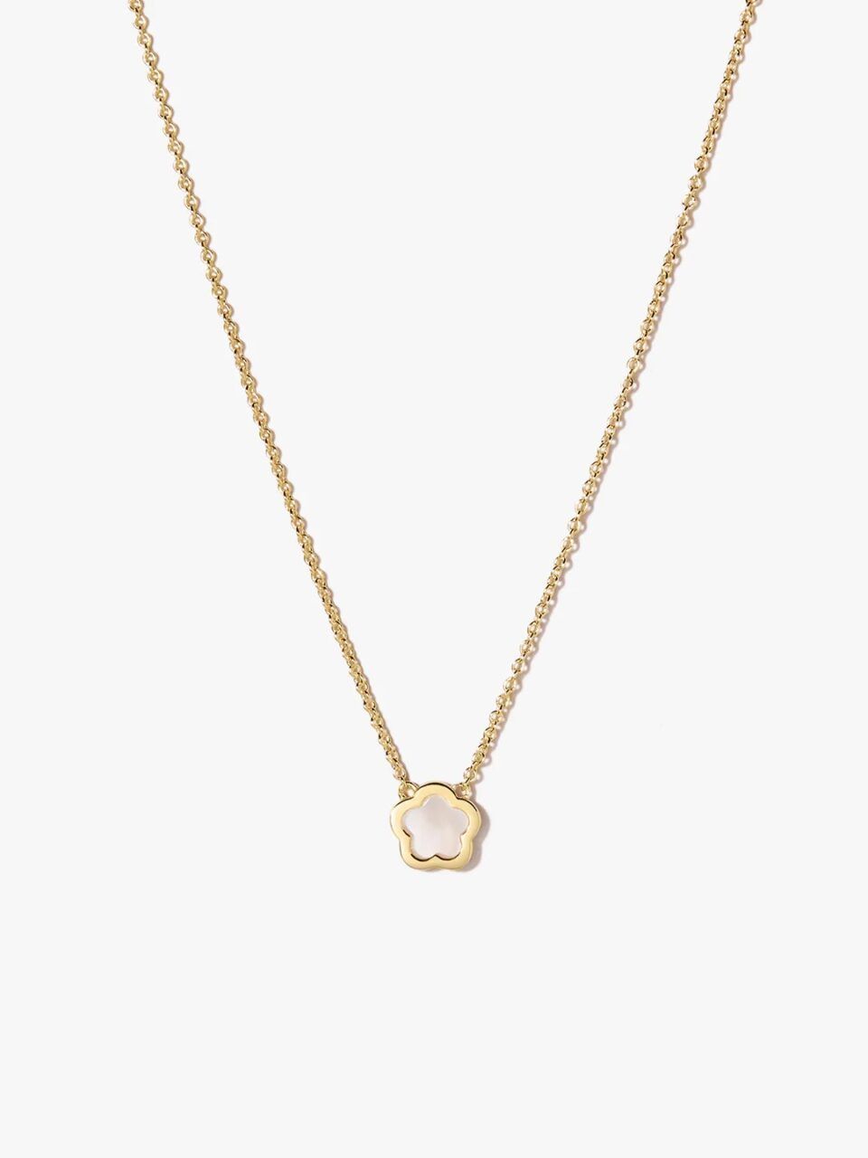 Ana Luisa Jewelry Necklace Mother of Pearl Inlay Flower Pendant Saya Silver 869166de 44bd 4dbd bdcb 49315a57b65c