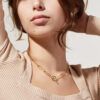 AnaLuisaJewelryNecklacesLayeredNecklacePaperClipChainNecklaceAlyssaSterlingSilverGold. e4c1b638 fcdf 491d ada3 1f564e987b16