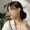 Gold Flower Necklace Saya Pink ugc 1